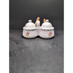 Houston Harvest Dual Jam Jars, Jelly Jars with Lids, Vintage Butterfly Design